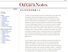 Tablet Screenshot of oaxacanotes.com